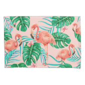 Tropisch patroon kussensloop (Voorkant-Links)