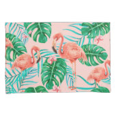 Tropisch patroon kussensloop (Voorkant-Rechts)