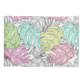 Tropisch patroon kussensloop (Achterkant-Links)