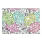 Tropisch patroon kussensloop (Achterkant-Rechts)