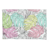 Tropisch patroon kussensloop (Voorkant-Links)