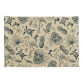 tropisch patroon kussensloop (Achterkant-Rechts)