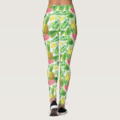 Tropisch patroon leggings (Achterkant)