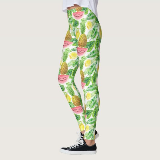 Tropisch patroon leggings (Links)