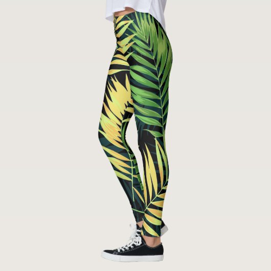 Tropisch patroon leggings (Links)