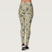  tropisch patroon leggings (Achterkant)