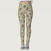 tropisch patroon leggings (Voorkant)