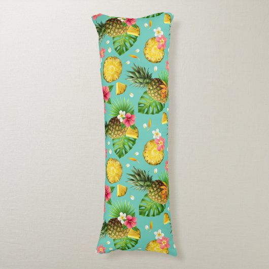 Tropisch patroon lichaamskussen (Voorkant Verticaal)