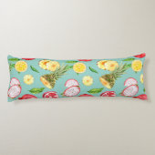 Tropisch patroon lichaamskussen (Achterkant)