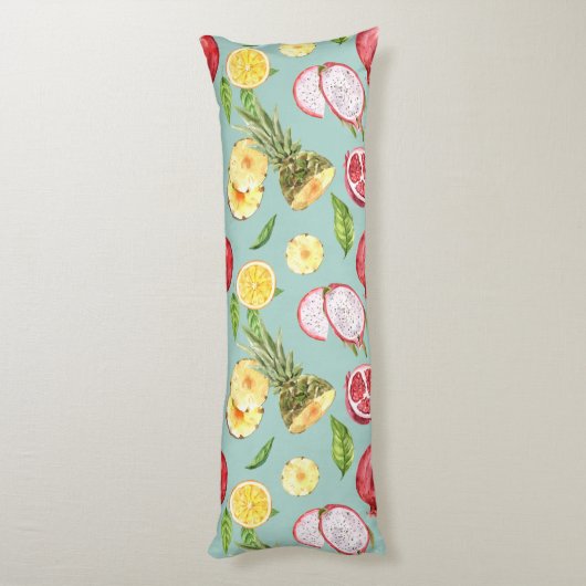 Tropisch patroon lichaamskussen (Achterkant (Verticaal))