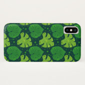 Tropisch patroon met de bladeren van liana en mons Case-Mate iPhone case (Achterkant (horizontaal))