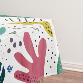 Tropisch patroon met kleurrijke bladeren tafelkleed