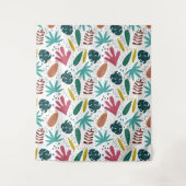 Tropisch patroon met kleurrijke bladeren wandkleed (Voorkant)