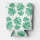 Tropisch patroon met monstera-bladeren blikjeskoeler (Voorkant)