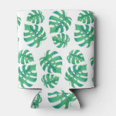 Tropisch patroon met monstera-bladeren blikjeskoeler (Achterkant)