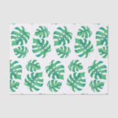 Tropisch patroon met monstera-bladeren tissuepapier (Voorkant)