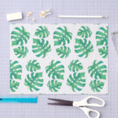 Tropisch patroon met monstera-bladeren tissuepapier (Craft)