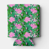 Tropisch patroon met Oerwouden bloemen Blikjeskoeler (Achterkant)