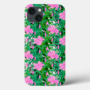 Tropisch patroon met Oerwouden bloemen Case-Mate iPhone Case