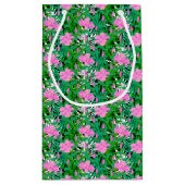 Tropisch patroon met Oerwouden bloemen Klein Cadeauzakje (Achterkant)