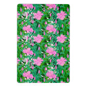 Tropisch patroon met Oerwouden bloemen Mini Klembord (Achterkant)