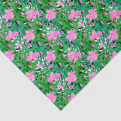 Tropisch patroon met Oerwouden bloemen Tissuepapier (Detail)