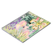 Tropisch patroon met orchideeën. notitieboek (Linkerzijde)