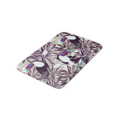 Tropisch patroon met palmbomen en vogels. badmat (Gekanteld)