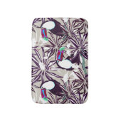 Tropisch patroon met palmbomen en vogels. badmat (Voorkant Verticaal)