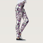 Tropisch patroon met palmbomen en vogels. leggings (Rechts)