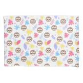 Tropisch patroon met sleuf en bladeren kussensloop (Voorkant-Links)