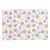 Tropisch patroon met sleuf en bladeren kussensloop (Voorkant-Rechts)