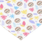 Tropisch patroon met sleuf en bladeren tafelkleed (Gekanteld)