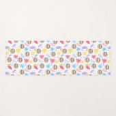 Tropisch patroon met sleuf en bladeren yogamat (Voorkant (horizontaal))