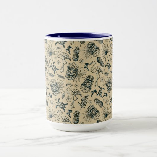  tropisch patroon mok (Midden)