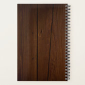Tropisch patroon monogram planner (Achterkant)