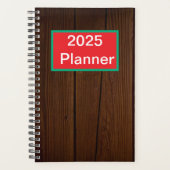 Tropisch patroon monogram planner (Voorkant)