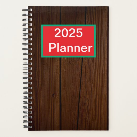 Tropisch patroon monogram planner (Voorkant)