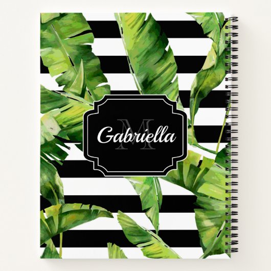 Tropisch patroon notitieboek (Achterkant)