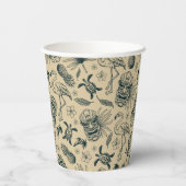 tropisch patroon papieren bekers (Achterkant)