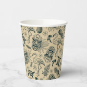 tropisch patroon papieren bekers (Links)