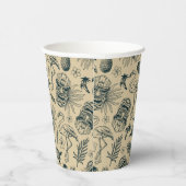tropisch patroon papieren bekers (Rechts)