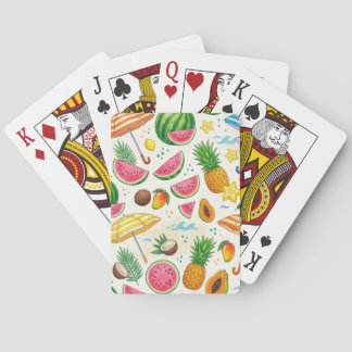 Tropisch patroon  pokerkaarten