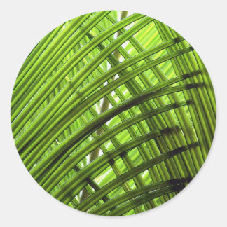 Tropisch patroon ronde sticker