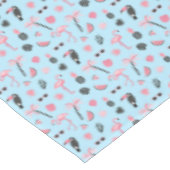 Tropisch patroon roze en blauwe zomer tafelkleed (Gekanteld)