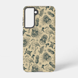  tropisch patroon samsung galaxy hoesje