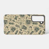  tropisch patroon samsung galaxy hoesje (Achterkant horizontaal)