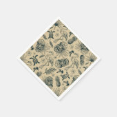  tropisch patroon servet (Hoek)