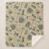 tropisch patroon sherpa deken (Voorkant)