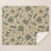 tropisch patroon sherpa deken (Voorkant (horizontaal))